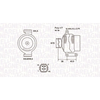 Generátor MAGNETI MARELLI 063731980010