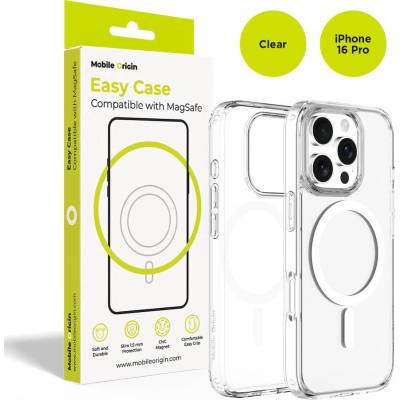Mobile Origin Хибриден кейс с най-висока степен на защита с MagSafe за iPhone 16 Pro - Mobile Origin Easy Hybrid MagSafe Case (прозрачен) (MO-HYCL-IP16P)