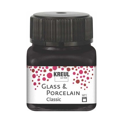 Kreul farby na sklo keramiku a porcelán 20ml Black