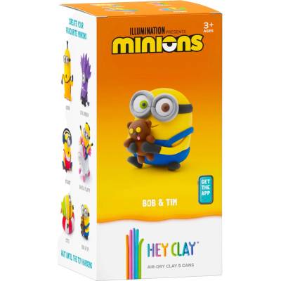 HEY CLAY Комплект за моделиране с глина Hey Clay - Minions, Bob & Tim (50177)