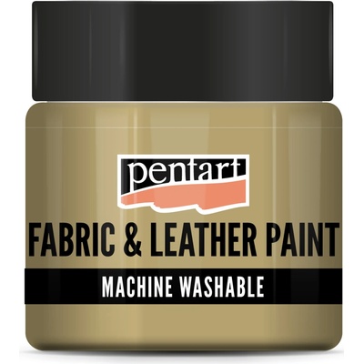 Farba na kožu a textil PENTART 50 ml svetlohnedá