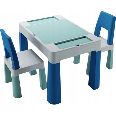 Tega TEGGI TI-011-173 MULTIFUN set stoleček + židlička 1+2 tyrkysová/námořnická modrá/šedá