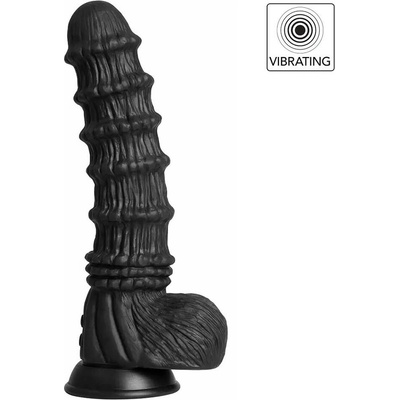 Hidden Desire Extreme Monster Cocks Dragon, silikónové vibračné dildo s prísavkou 27,5 x 5,5 cm