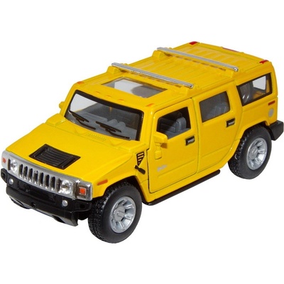 Kinsmart Hummer H2 SUV 2008 žlutooranžový 1:40