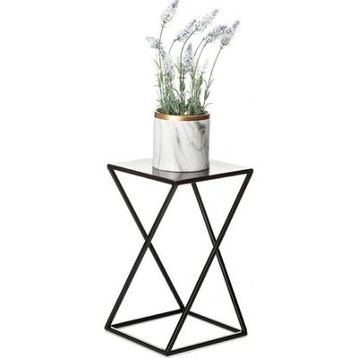 DekorStyle Stojan na květiny Loftstyle II 40 cm černý