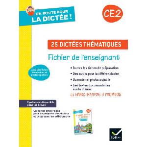 En route pour la dictée ! CE2 - Ed. 2023 - Fichier photocopiable (ISBN: 9782401096424)