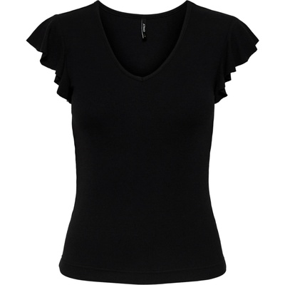 ONLY Тениска 'belia' черно, размер xxs