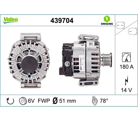 Alternátor VALEO 439704