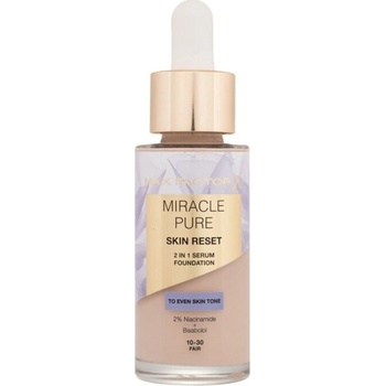 Max Factor Miracle Pure Skin Reset 2in1 Serum Foundation 10-30 Fair W Make-up 30 ml
