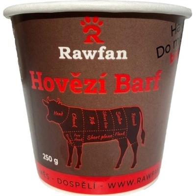 Rawfan Hovězí BARF 0,25 kg