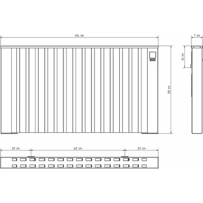 Tedan Акумулиращ радиатор Tedan Lamina 1900W (L1900L)