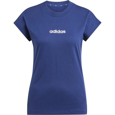 adidas Дамска тениска Adidas Essentials Linear Cotton T-Shirt Womens - Navy