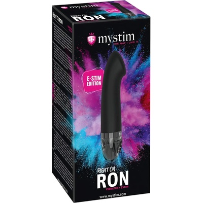 mystim Right on Ron E-Stim - електро G-точка вибратор (черен)