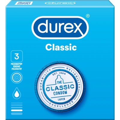 Durex Classic Natural Plus 12 ks