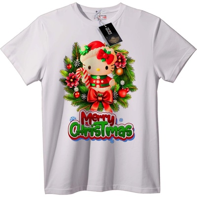 NOONEBRAND Тениска Hello Kitty "Весела Коледа" - 3XL, Black