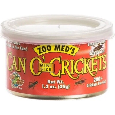 Zoo Med Laboratories Inc Zoo Med Can’O Crickets Mini - консервирани мини щурци, 35 гр. (200 бр. )