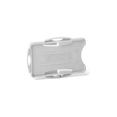 Visačka na 2 plastové karty otvorená DURABLE ECO sivá 87x54mm 10ks