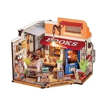 RoboTime Miniatura domečku Knihkupectví na rohu