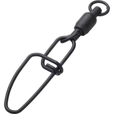 Madcat Karabinka s obratlíkem STAINL. BB SWIVELS W. CROSSL. SNAP vel.3 200lb 90kg BLACK 3ks – Zboží Mobilmania