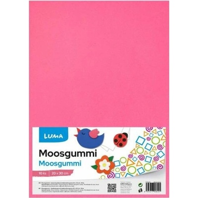 MOOSGUMMI A4 růžová LUMA, 10ks
