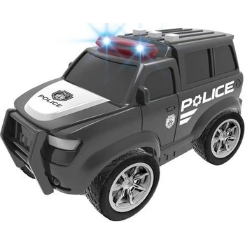 Wiky Полицейска кола на инерция с ефекти черна 22, 5 см