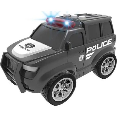Wiky Полицейска кола на инерция с ефекти черна 22, 5 см