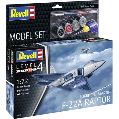 Revell Lockheed Martin F 22A Raptor súprava 1:72