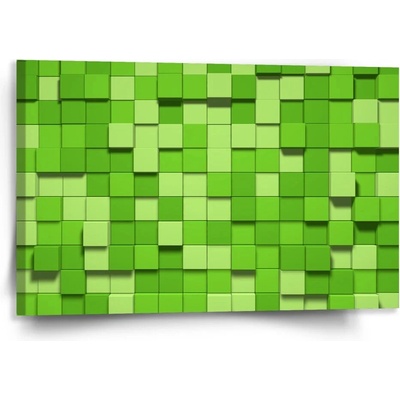 Sablio Obraz Green Blocks 3D Varianta: 120x80cm
