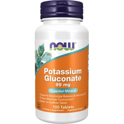 NOW Potassium Gluconate [100 Таблетки]