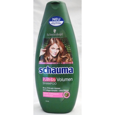 Schauma Push Up Volumen šampón pre väčší objem na jemné oslabené a unavené vlasy 400 ml