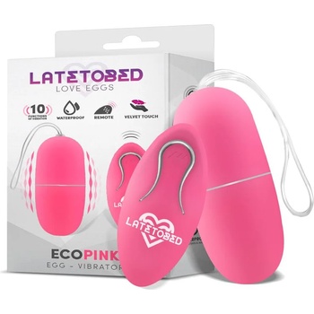 Image 1 of LATETOBED Ecopink Vibrating Egg with Remote Control Pink