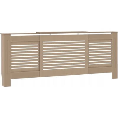 Kryt na radiátor MDF deska 205 x 82 cm hnědý