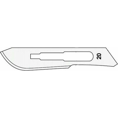 Surgeon Čepieľka skalpelová Carbon Steel 100 ks č. 20