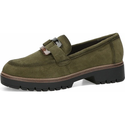 Tamaris dámské semišové polobotky olivové – Zbozi.Blesk.cz