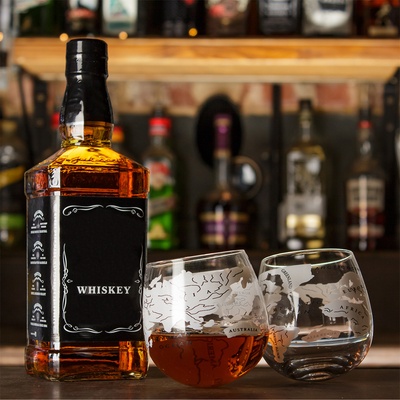 Bar Originale Комплект Въртящи Чаши с Глобус (2 броя)