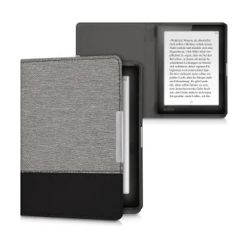 Image 1 of kwmobile Флип калъф за Kobo Aura Edition 1 - сив