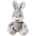 HEUNEC Плюшена играчка Сиво зайче, 23 см (813274-4)