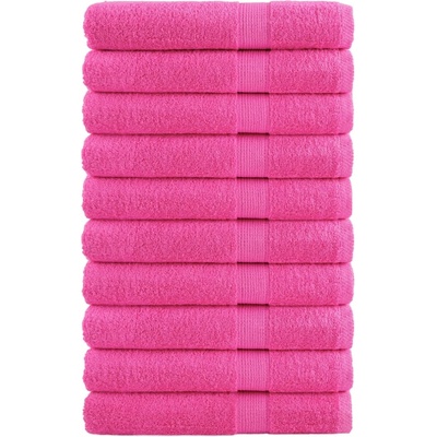vidaXL Премиум кърпи за сауна SOLUND 10 бр розови 80x200 см 600 gsm (137532)