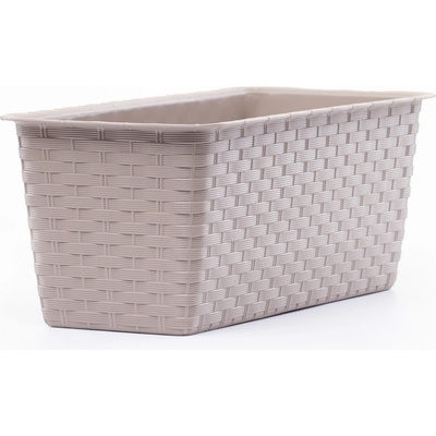 Prosperplast ISR600P Truhlík s miskou RATOLLA CASE 58,7cm, Mocca 7529U