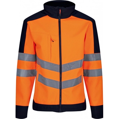Regatta Pro Hi Vis Pánska softshellová bunda reflexná TRA625 Orange