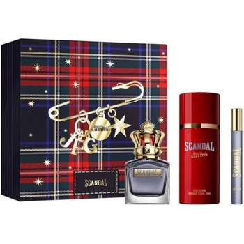 Jean Paul Gaultier Scandal Pour Homme Подаръчен комплект за мъже Размер EDT 50 ml + 150 ml дезодорант спрей + EDT 10 ml