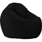 Pufrelax Пуф 330л. , Relaxo XL - Eerie Black, Перящ се калъф, Пълнеж от Полистиролни перли, Гама Premium (PUF-G-RXL-PT-ERBL) - e-magazin