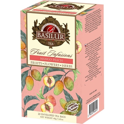 Basilur Fruit Mango & Peach 20 x 2 g