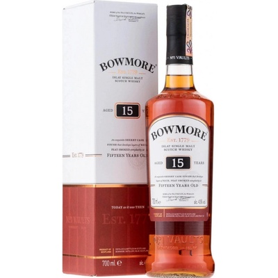 Bowmore Islay Single Malt 15y 43% 0,7 l (kartón)