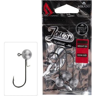 Mikado Jigové hlavičky JAWS CLASSIC JIG BN vel.6 25g 3 ks