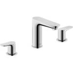 Duravit Wave - Смесител за умивалник с изпускателен клапан „Push-Open, монтаж с 3 отвора, хром WA1060005010 (WA1060005010)