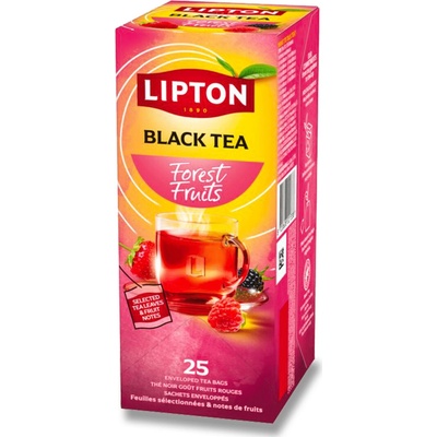 Lipton Černý čaj Lesní ovoce 25 sáčků