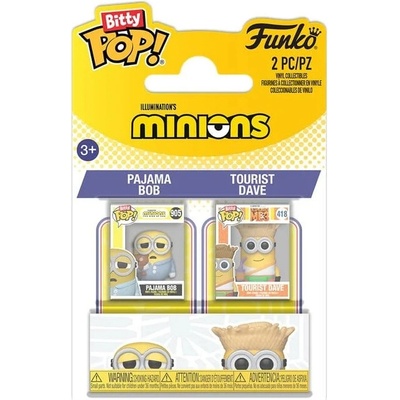 Funko Bitty Pop! 2Pack Minions Pajama Bob & Tourist Dave