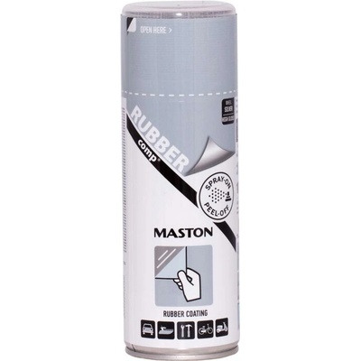 MasRUBBERcomp 400 ml sivá lesklá
