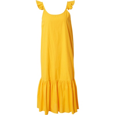 ICHI Лятна рокля жълто, размер 38
